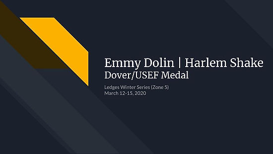 Emmy Dolin and Harlem Shake Dover USEF Medal and Test March 2020